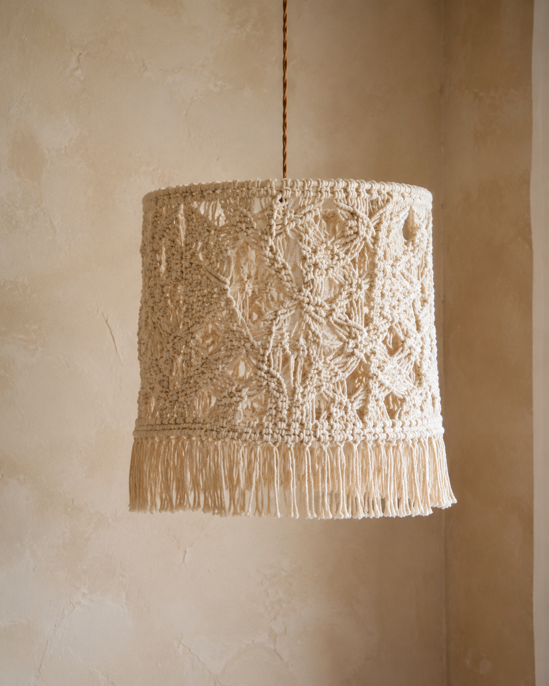 Suspension macramé faite main